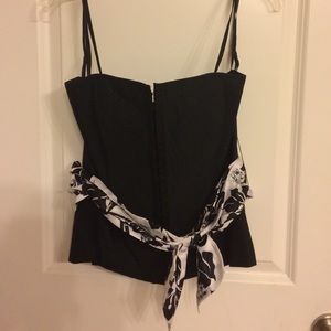 White House Black Market Strapless Bustier Top